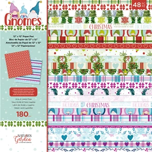 Nature's Garden - Gnomes 12" x 12" Paper Pad by Crafters Companion - Picture 1 of 9