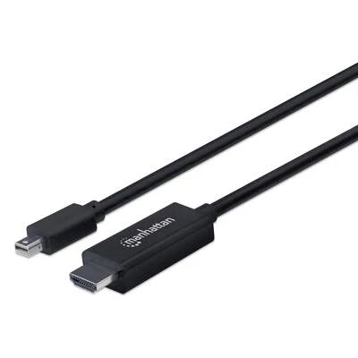 Manhattan Kabel für mini-Displayport Ausgang zu HDMI Eingang 4K@60Hz - 153294 - Bild 1 von 3