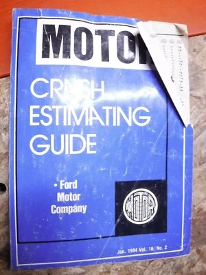 1976-84 MOTOR CRASH ESTIMATING GUIDE FORD LINCOLN MERCURY MARK VII F-100 BRONCO Foto 1 de 4