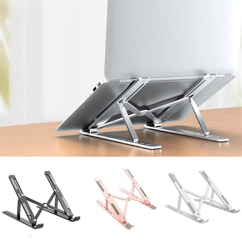Folding Tablet Holder Desktop Laptop Stand Adjustable Support Office Portable - Image 1 of 4