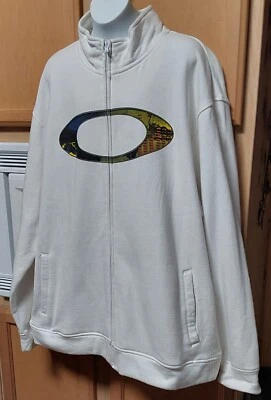 Sudadera vintage Oakley con logotipo central manga larga cremallera seminueva bonita Foto 1 de 4