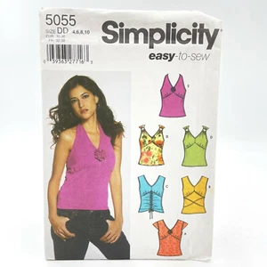 Top aderenti Simplicity 5055 con problemi collo a V taglia 4 10 motivo da cucire facile - Foto 1 di 2