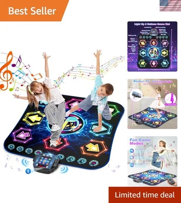 Dance Mat, 2025 Light Up 8-Button Dance Pad with Wireless Bluetooth, Upgraded... Foto 1 de 4
