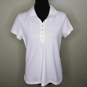 St. John's Bay Classic White Stretch Polo - PL - NWT - Picture 1 of 7