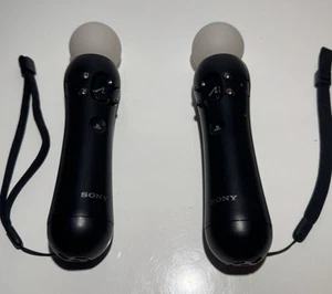 X2 Sony PlayStation Move Motion Controller - Black CECH-ZCM1E - Picture 1 of 2