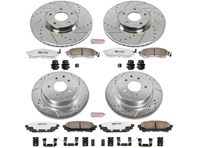 Kit de pastillas de freno delanteras y traseras y rotor para Infiniti G35 2006 2005-2008 GG541JD Foto 1 de 1