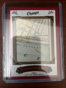 2015-16 Upper Deck Champ's Canadiana Map Relic SSP City of Montreal 1895 - Bild 1 von 2