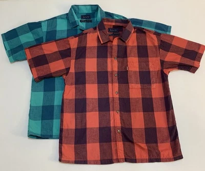 Lote De 2 Camisas De Colección Para Mujer Levi's Buffalo Cuadros Manga Corta Grandes Años 80 Foto 1 de 4