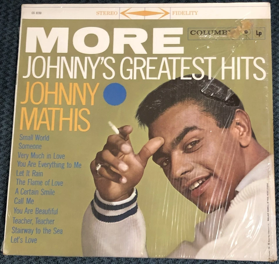 Johnny Mathis - More Johnny's Greatest Hits LP - Columbia reissue - VG+ - Image 1 of 4