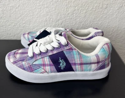 Novo tênis de lona US Polo ASSN, feminino EUA 6 - Imagem 1 de 4