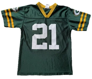Charles Woodson Packers Jersey Youth Boys Medium Green NFL Team HOF Pullover Top - Picture 1 of 10