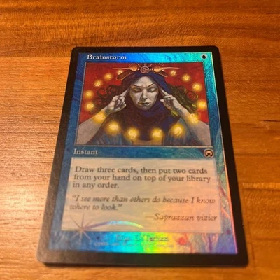 3Mtg Foil Brainstorm/Brainstorm Mmq - Image 1 of 4
