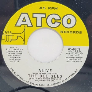 The Bee Gees Alive / Paper Mache 7" 45rpm M- Vinyl 70's Record 45 - Picture 1 of 2