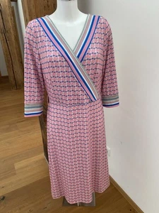 Thom by Thomas Rath Überzieh Schlupf Sommer Kleid Gr. 38 Muster Rosa - Bild 1 von 9
