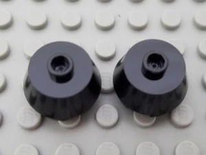 LEGO Lot of 2 Black 2x2 Truncated Cone Brick Pieces - Picture 1 of 1