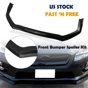 Front Bumper Spoiler Lip For 2015-2021 19 Subaru Impreza WRX STI MP Style Glossy - Picture 1 of 10