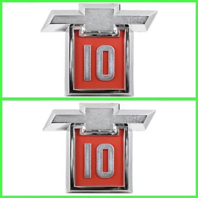 Juego emblema guardabarros delantero camioneta Chevrolet GM 9325 1964 C10/K10 hecho en EE. UU. Foto 1 de 4