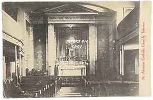 1900s GLASGOW, SCOTLAND, ST. ALOYSIUS CATHOLIC CHURCH POSTCARD - Picture 1 of 2