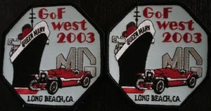 Patches Queen Mary Gof West 2003 MC Long Beach, CA Set of 2 Patches - Picture 1 of 3