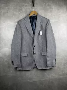 Brooks Brothers NWT Gray Linen Cotton Blazer Jacket Size 42 Made in Italy - Picture 1 of 12