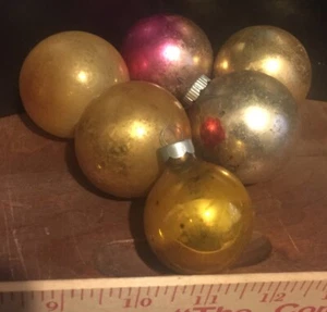 Bolas de Navidad de colección de oro ornamento X6 década de 1960 - Imagen 1 de 1