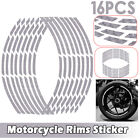Motorcycle Motor Universal Wheel Hub Reflective Rim Stripe Tape Decal Stickers