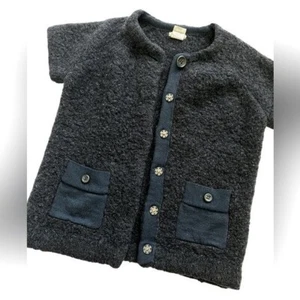 Crewcuts Girl Wool Alpaca blend jacket vest quite luxury minimal 12 - Picture 1 of 8