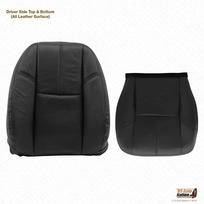 Chevy Silverado 3500HD 2010 2011 2012 cubierta de cuero negro inferior inclinada trasera Foto 1 de 4