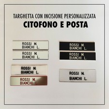 TARGHETTA  CITOFONO, POSTA, CAMPANELLO, PORTA