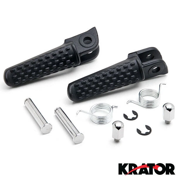 Reposapiés delanteros negros para Honda CBR 600RR CBR 1000RR CB1000R 2003-2015 Foto 1 de 3