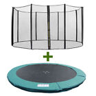 Trampoline Replacement Spring Cover Padding Pad &amp; Safety Net Bundle 8 10 12 14FT