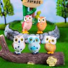 1Pcs DIY Craft Animal Miniatures Resin Micro Landscape Ornament Owls Figurine