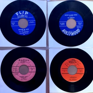 LOT DOO WOP - LIGUES LIERRE/ETERNALS/ÉCHECS/HARPTONS - DISQUES 7" - Photo 1/2
