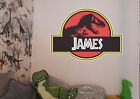 Jurassic Park Dinosaur Inspired Kids Name Wall Sticker Vinyl Fabric Decal