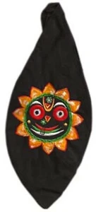 Krishna Jagannatha Embroidered Beadbag Black Color (BBBJ) - Picture 1 of 1