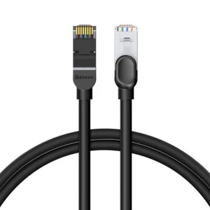 RJ45 8P8C CAT6 Male to Male Ethernet Network Lan Cable Patch Cord in Black 15m - Picture 1 of 10