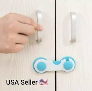 1 Pcs Cabinet Locks Kid Child Baby Safety Door Lock Solid Color Cupboard Fridge - Picture 1 of 4