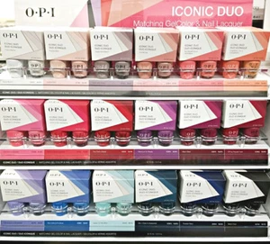 OPI Iconic Duo PICK YOUR DUO SET GelColor + Nail Lacquer Matching Duo .5oz - Picture 1 of 31