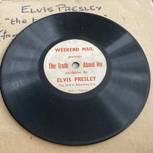 EXCELLENT Elvis Presley Ltd Ed. Weekend Mail Presents THE TRUTH ABOUT ME 78rpm - Picture 1 of 6
