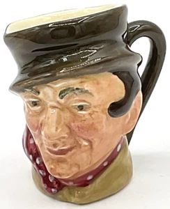 2 3/8-inch Mini Royal Doulton Character Jug Toby Mug Sam Weller A Mark Creamer - Picture 1 of 9