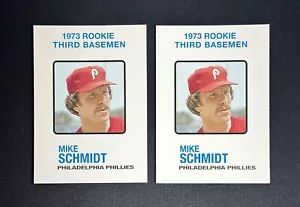 Lot (2) 2006 Topps Mike Schmidt Rookie Of The Week Card 1973 #17 #615 Phillies - Bild 1 von 2