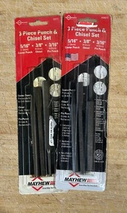 Mayhew 3 Piece Punch and Chisel Set (2pack) - Picture 1 of 1