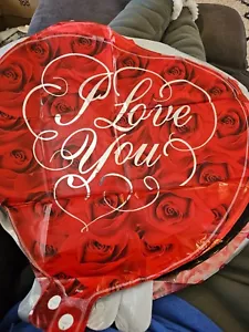 Happy Valentine's Day Love Hearts Valentine 18" Foil Mylar Balloons lot of 12 - Picture 1 of 12