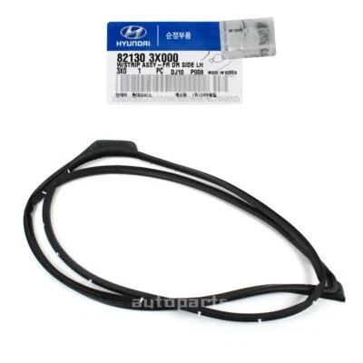 Genuine 821303X000 Weatherstrip Front Door Left Driver For Hyundai Elantra 11-16 - Imagem 1 de 4