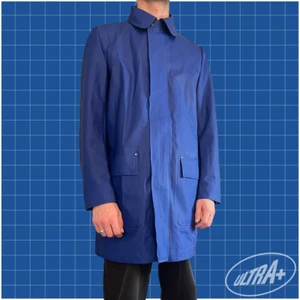Hunter Blue Rain Mac SZ M BNWT Sample - Picture 1 of 8