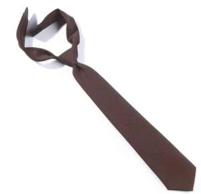BreakAway Police Issue Tie, Dark Brown, 18" or 20", Polyester, Solid Made in USA - Image 1 of 2