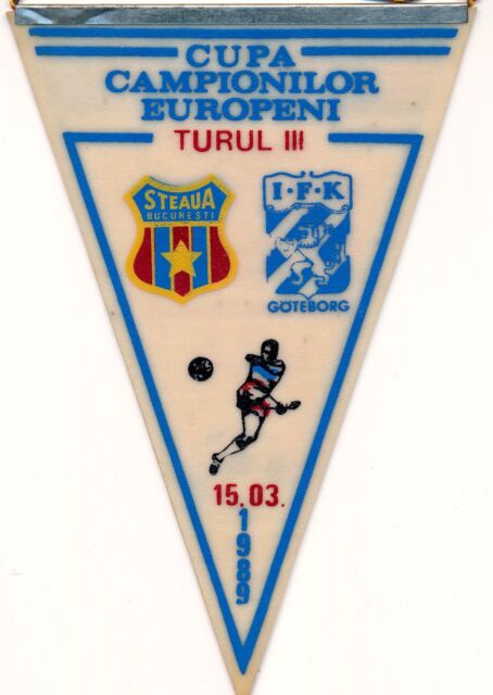 Galatasaray Istanbul Pennant Ticket Steaua Bucuresti Football Champions  League