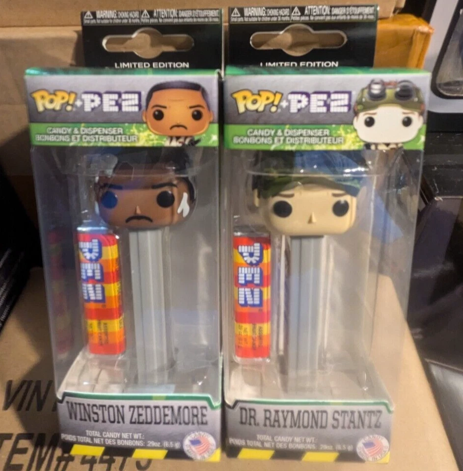 LOTE DE 2 DISPENSADORES FUNKO POP PEZ GHOSTBUSTERS: WINSTON & RAYMOND (NUEVO) Foto 1 de 1