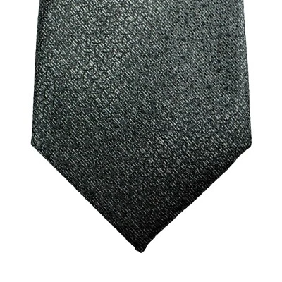 Corbata Alfani Para Hombres Terry Mini Textura Delgada Cuello Negra 2 7/8" Foto 1 de 3