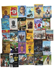 Lot 30 African American BOY Elementary school books Black History Ethnic - Picture 1 of 19
